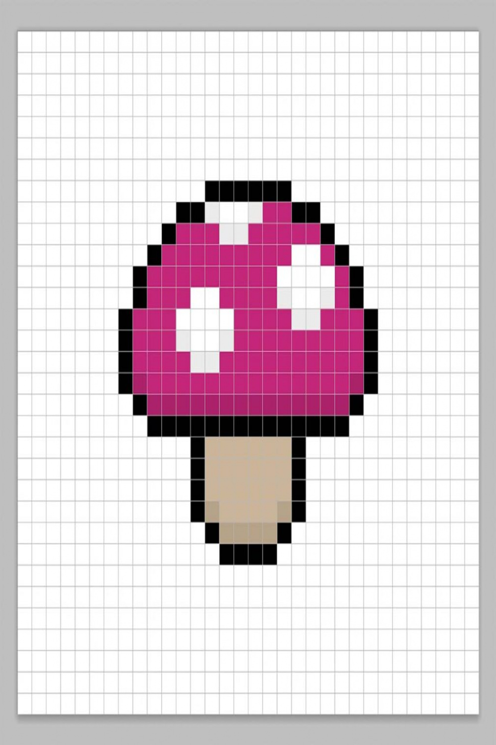 How to Make a Pixel Art Mushroom - Mega Voxels