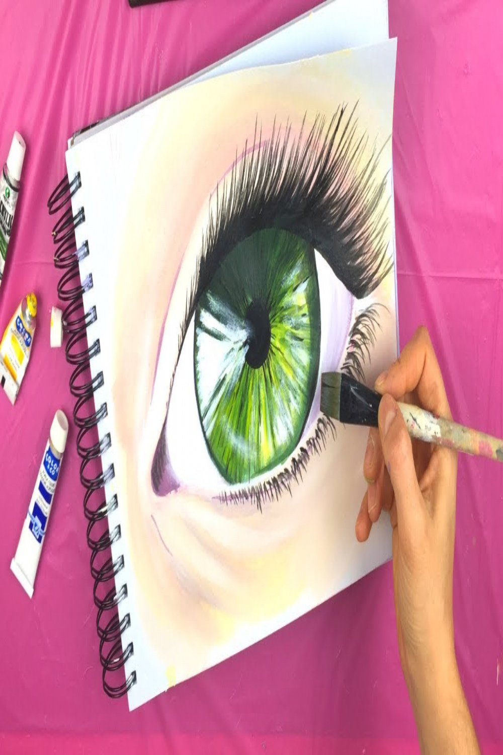 How to Paint a Realistic Eye with Acrylic  Easy Step-by Step Tutorial for  Beginners