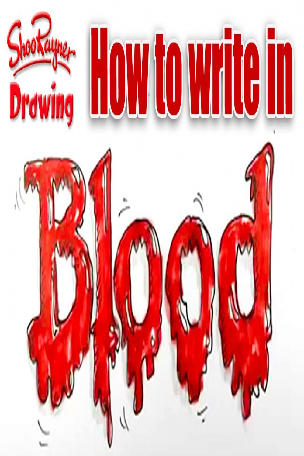How to write in blood! - Spoken tutorial for Halloween!