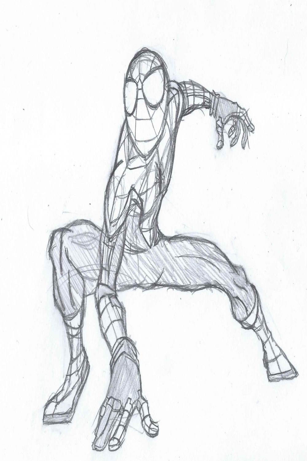 I drew this from a Spider-Man Pose Reference thought it turned out