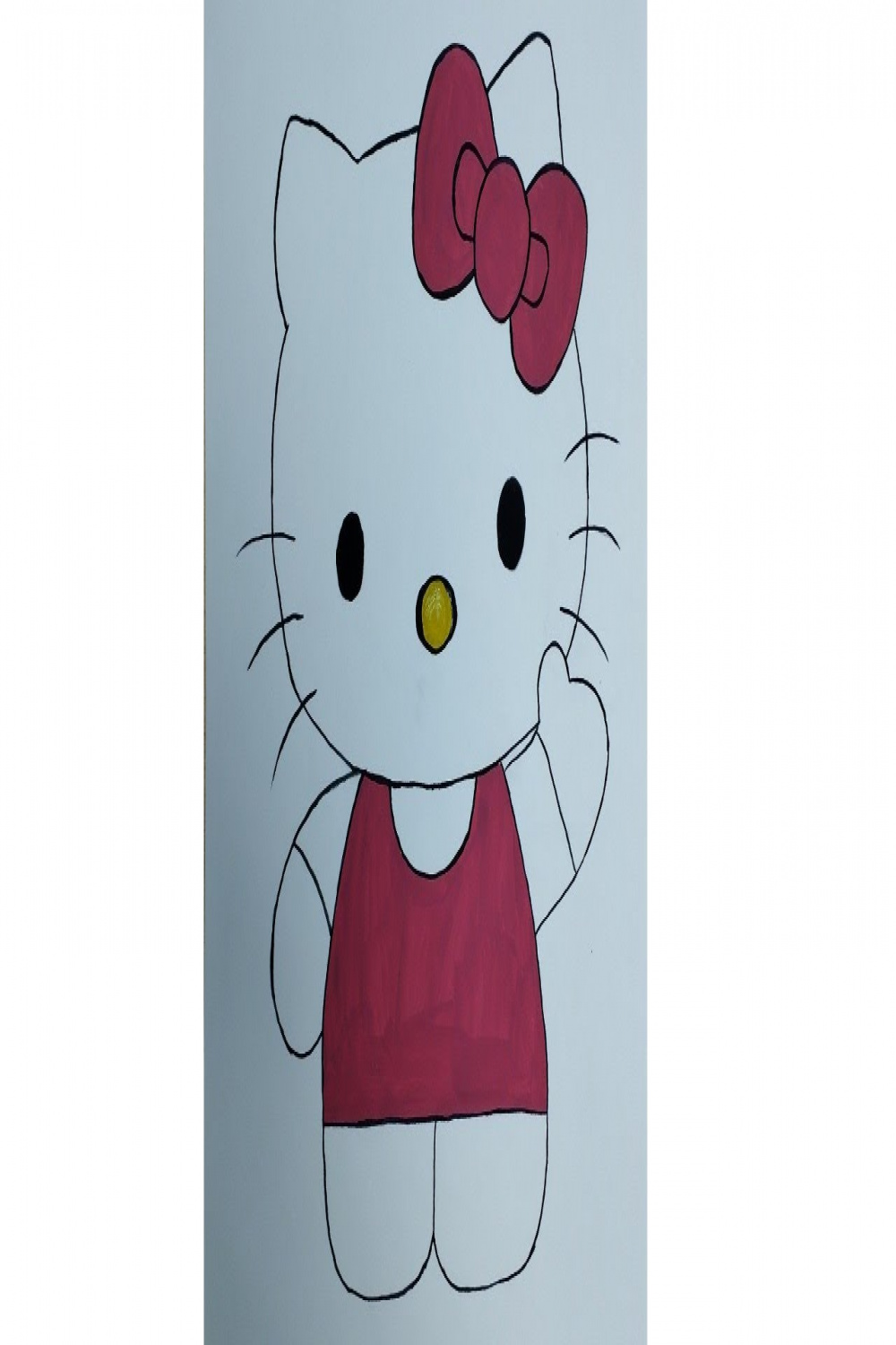 Image of Hello Kitty drawing with color  Kitty drawing easy cute  easy  drawing