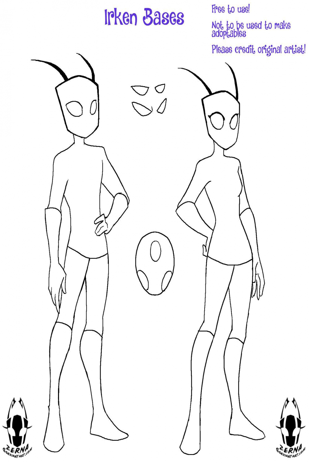 Irken bases Male and Female  Invader Zim Amino