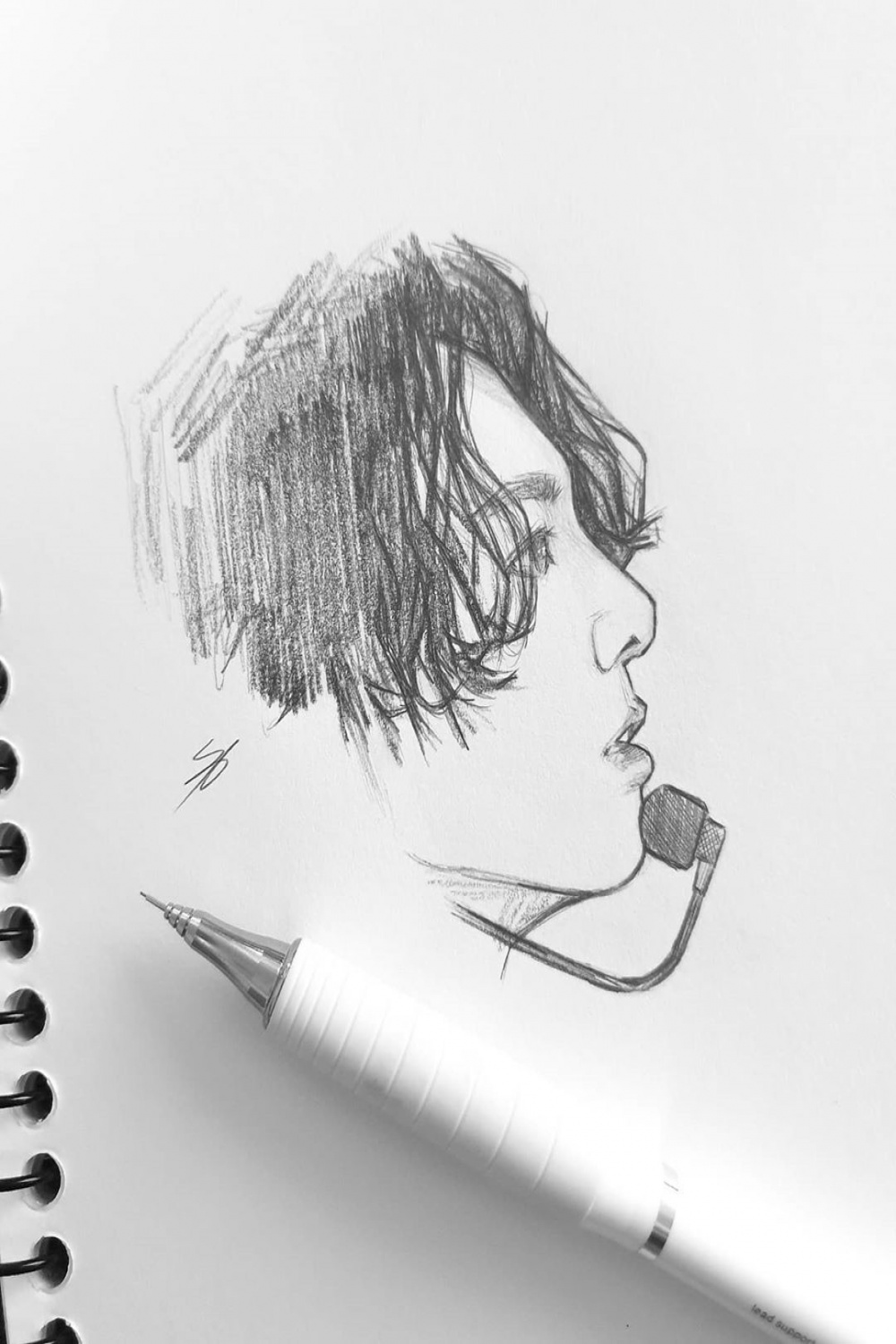 JK BTS  Bts drawings, Kpop drawings, Art drawings sketches simple