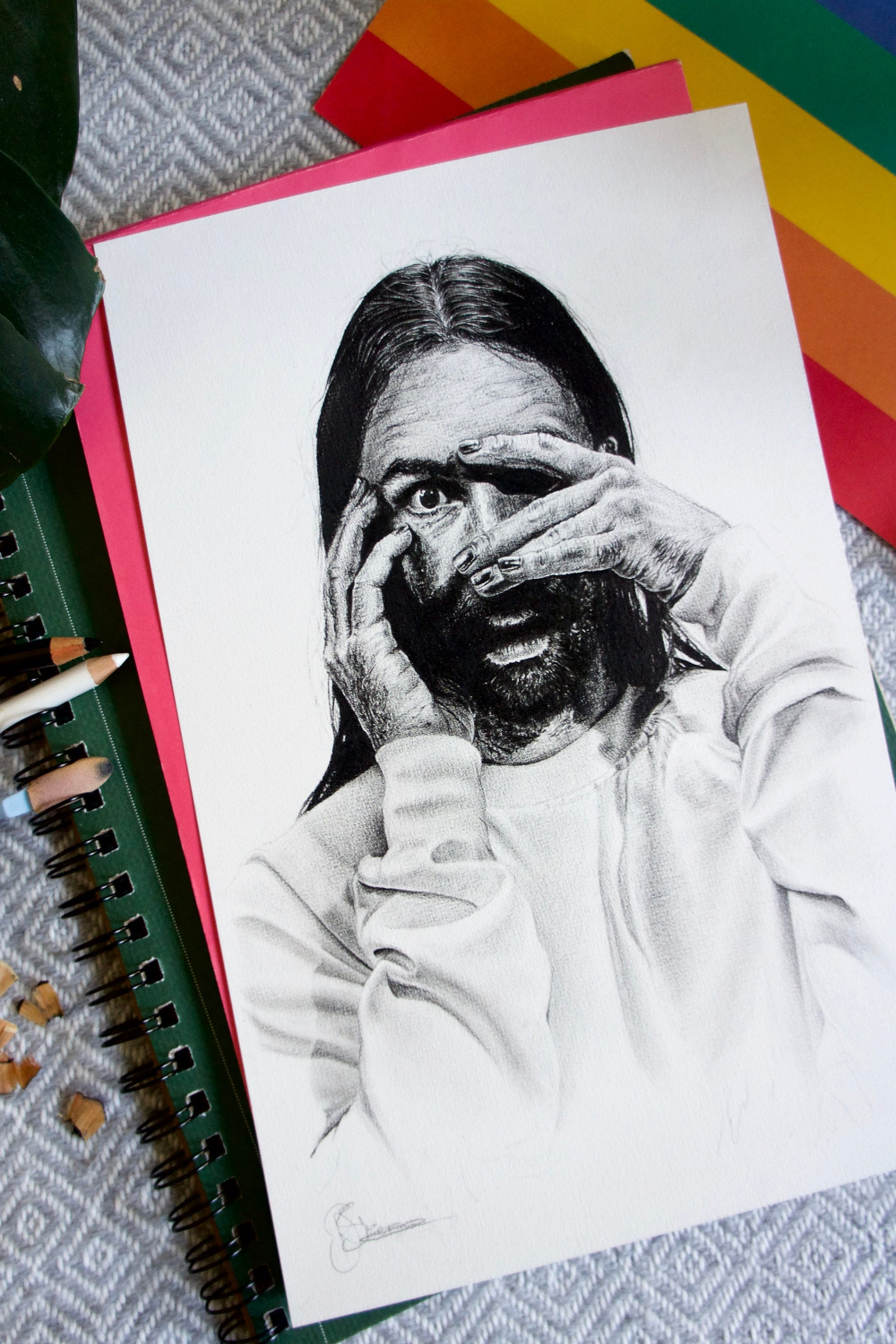 Jonathan Van Ness Queer Eye Handmade Pencil Drawing - Etsy