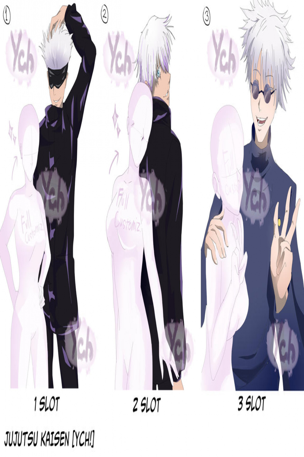 Jujutsu Kaisen YCH!] - You and Satoru Gojo by JulieDraw on