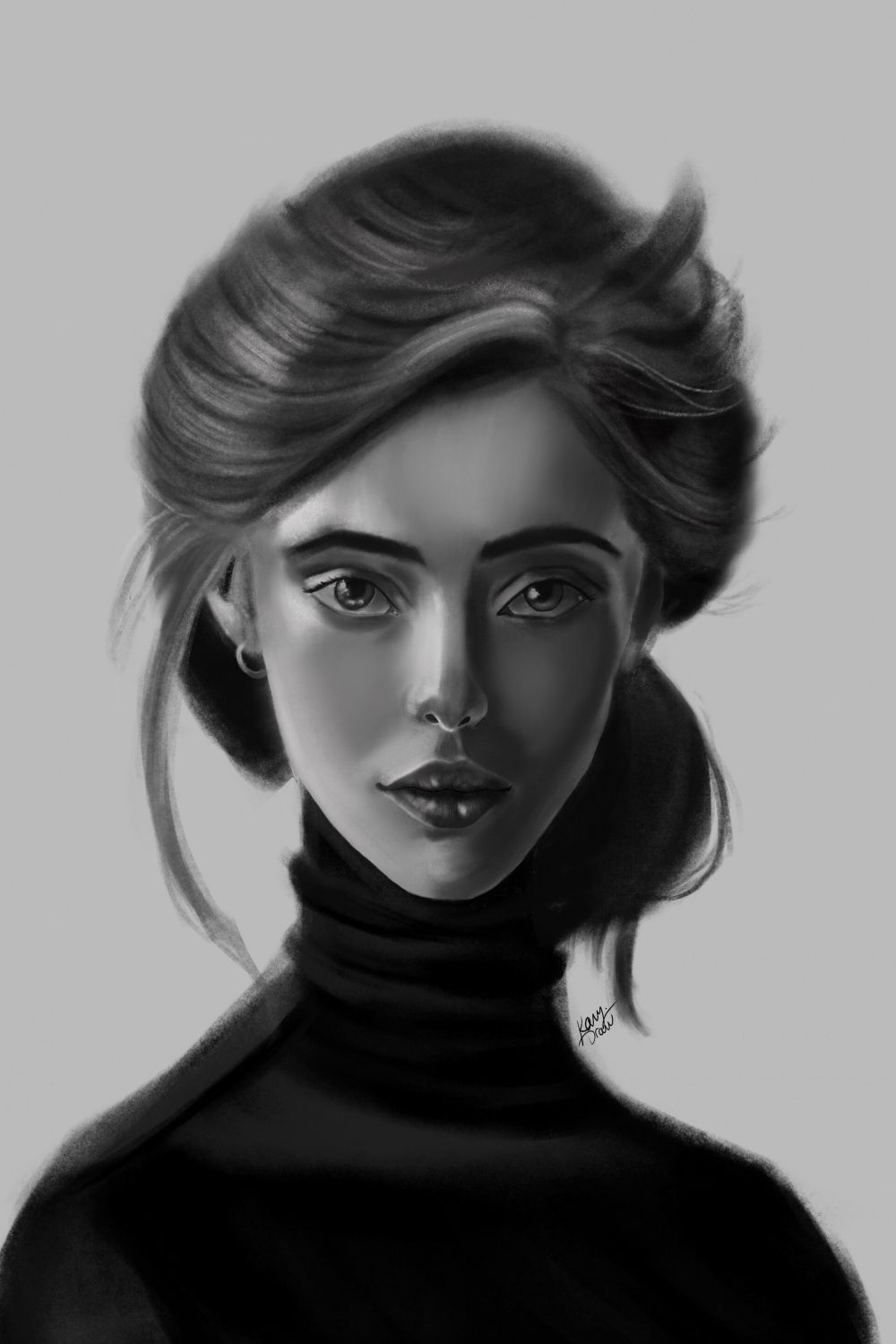 Kary LE - Study : Black and white portrait