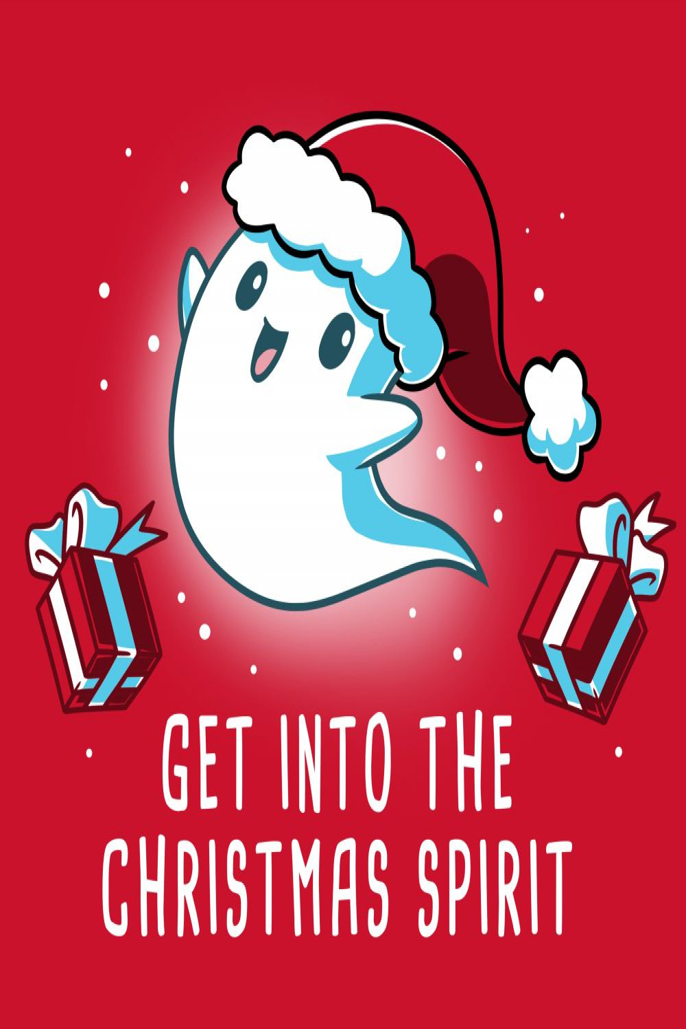 Kawaii Christmas Ghost!!!  Cute cartoon drawings, Cute christmas