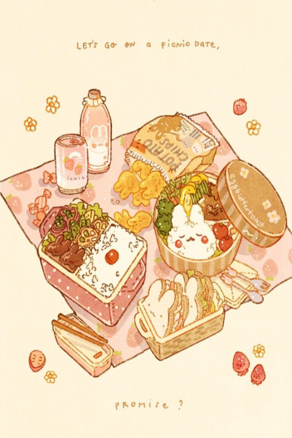 Kawaii Food Drawings