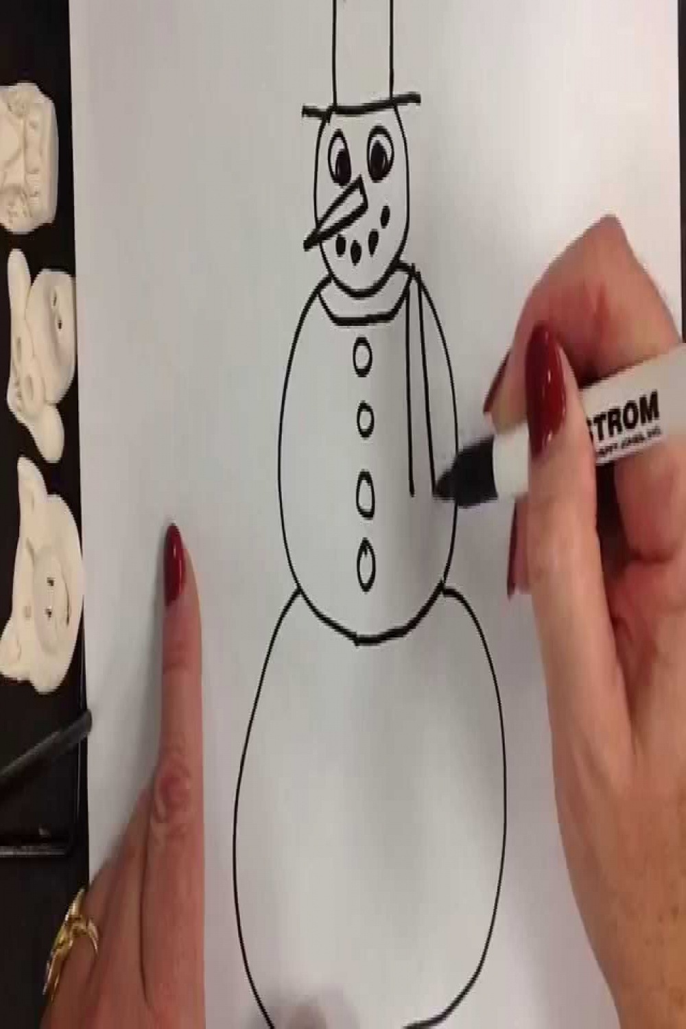 Kids Can Draw: Easy Snowman for Ages ,,and  (patron spots available)