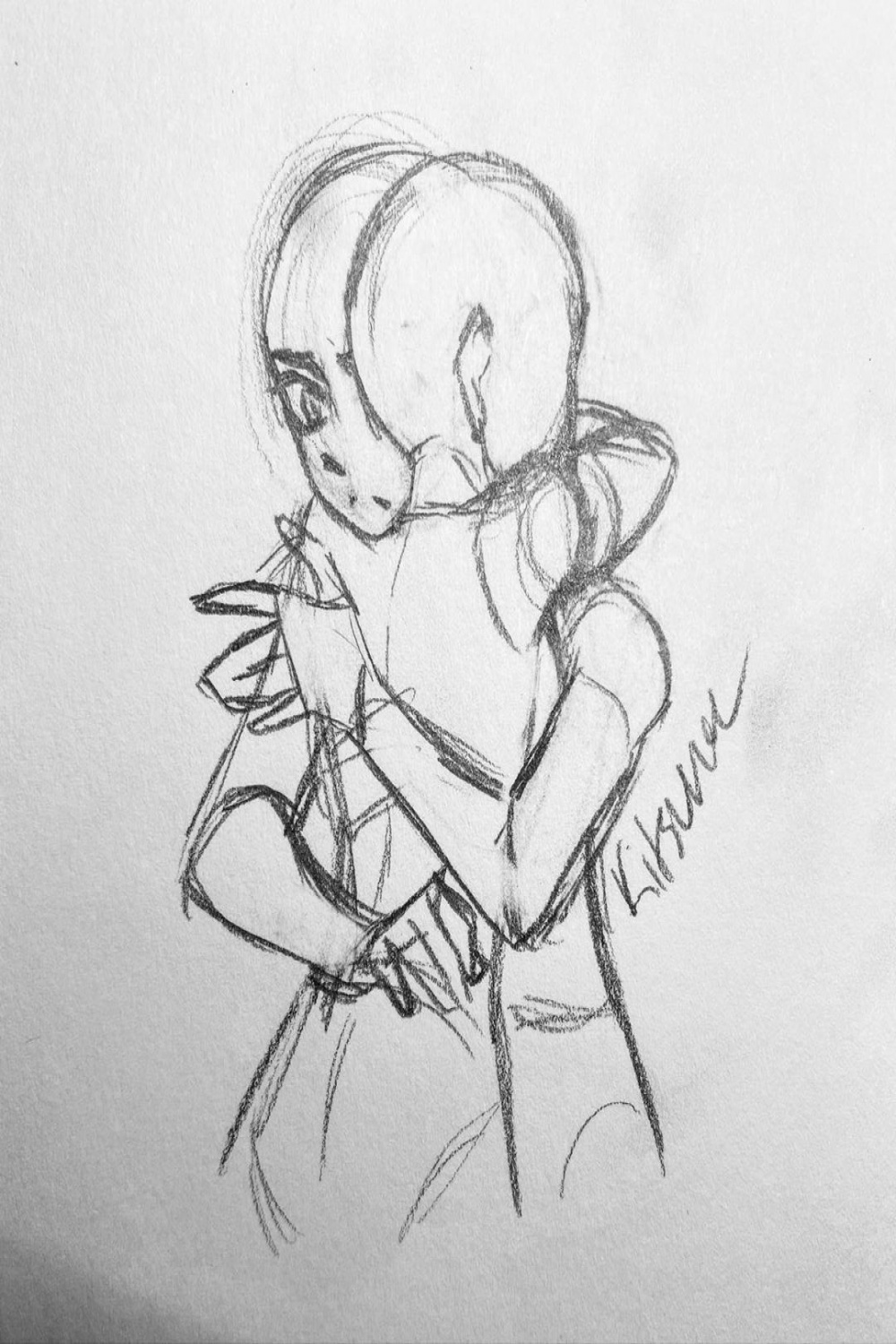 Kitsune on Instagram: "This is probably the hardest hug pose