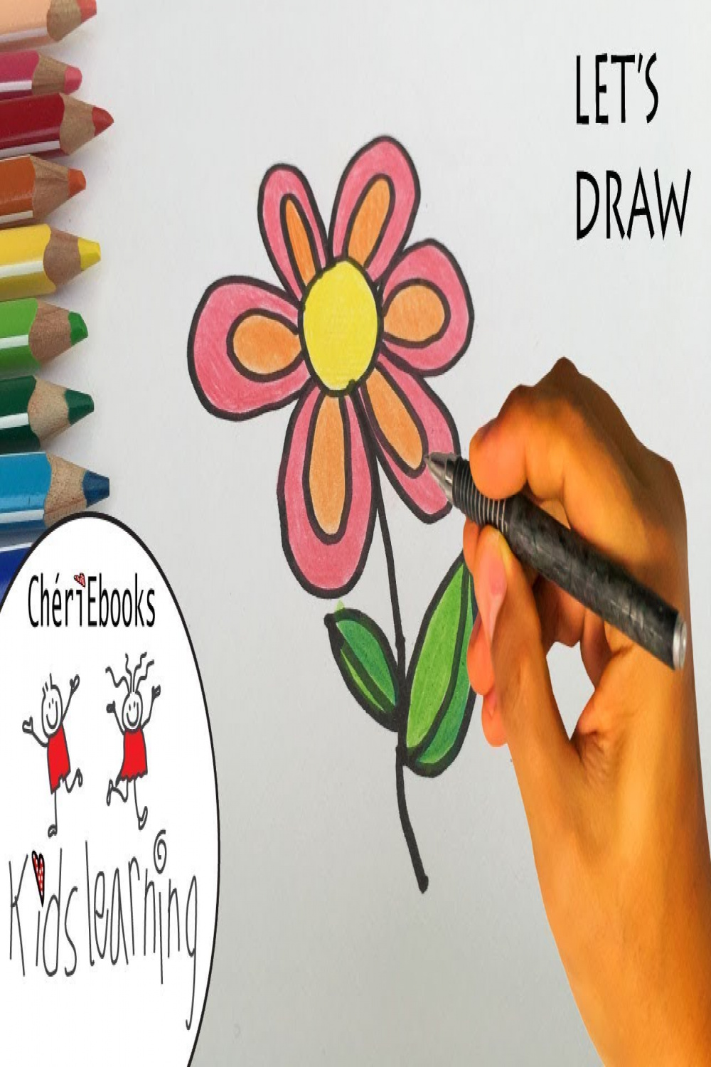 Learn to Draw an Easy FLOWER for Kids  Step by Step Tutorial for Kids