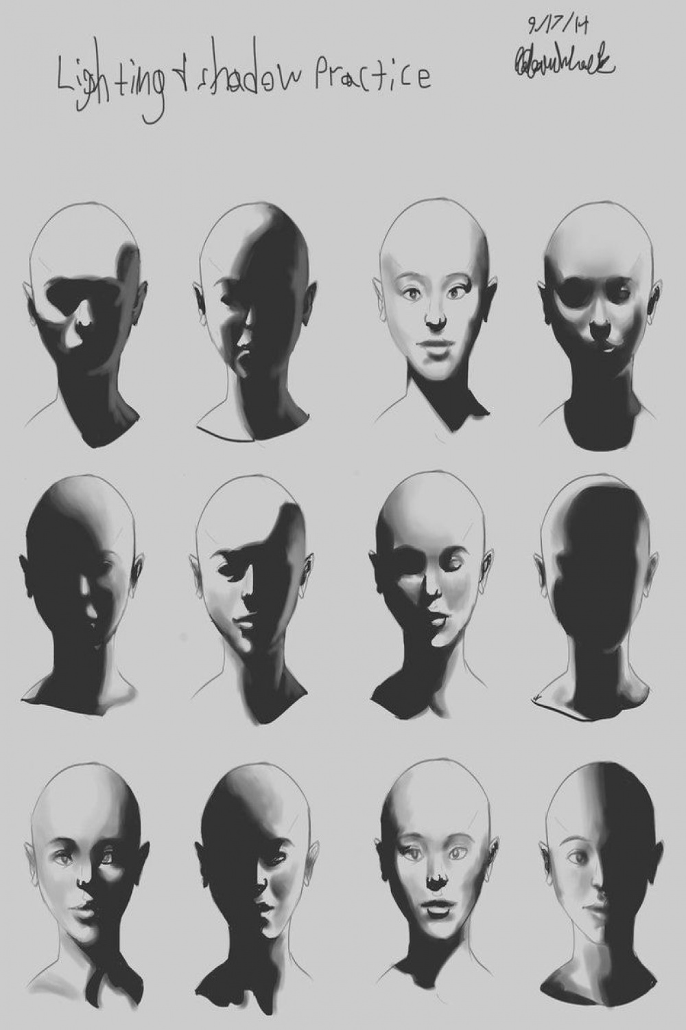 Light and Shadow practice  by the-bing  Shadow drawing, Shadow