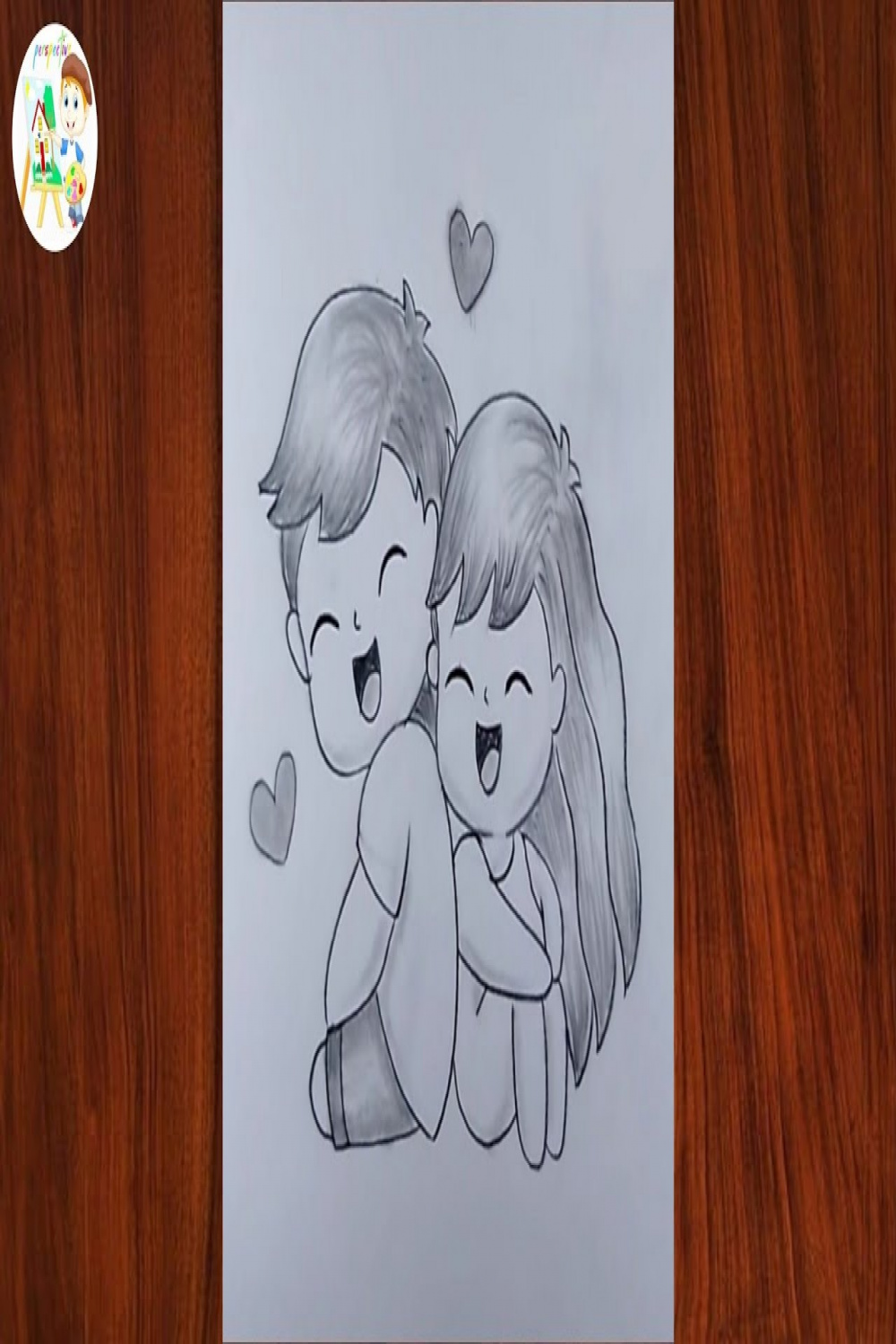 Love couple drawing for kids l Step by step drawing for kids