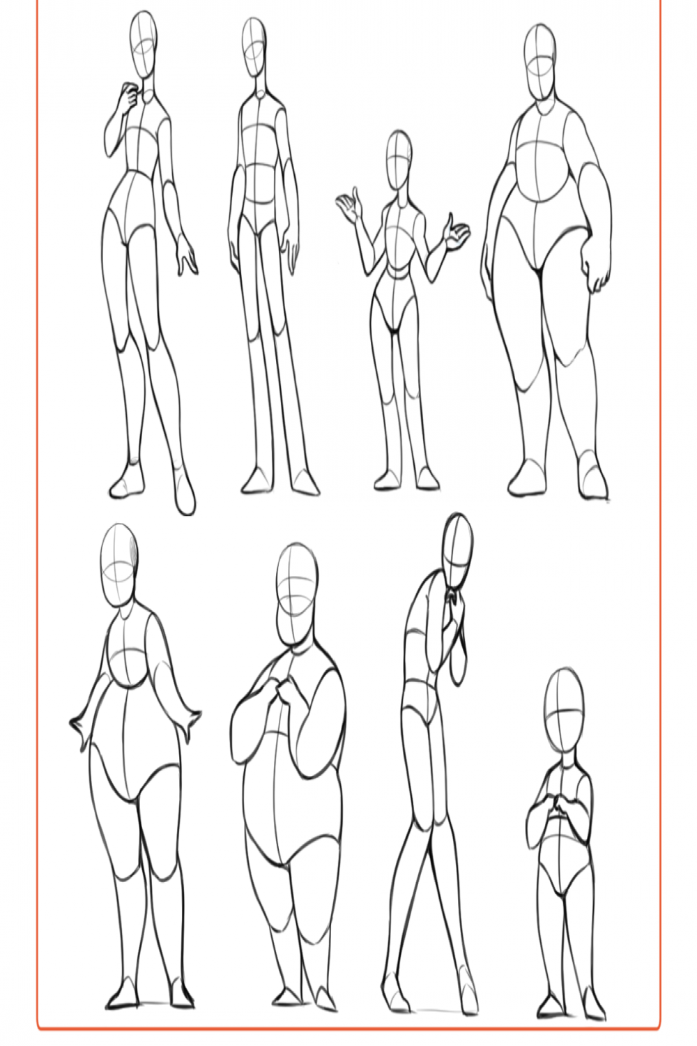 lunaartgallery: “ This reference sheet includes + body types for
