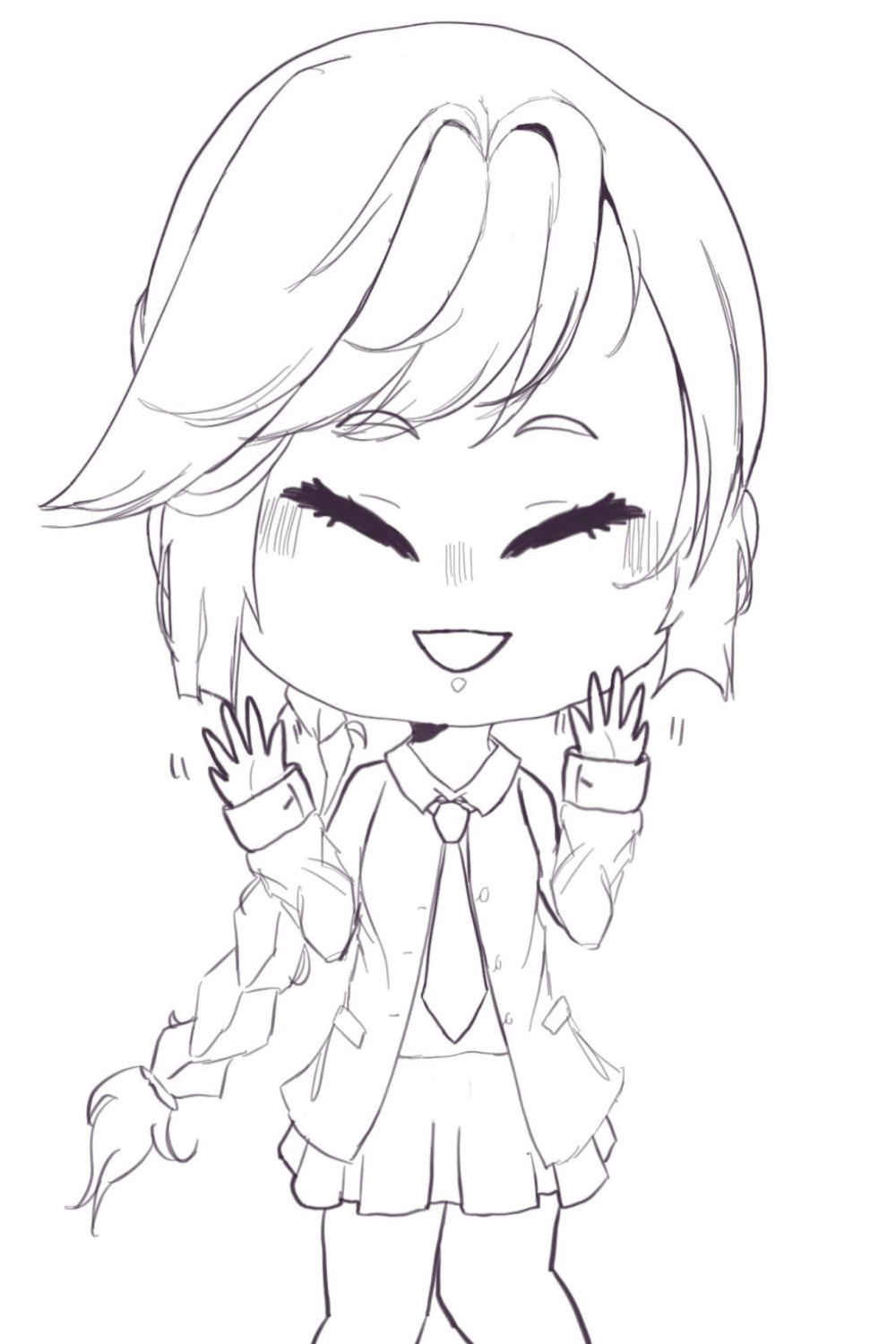 made a front face gacha please give criticism : r/GLCsister