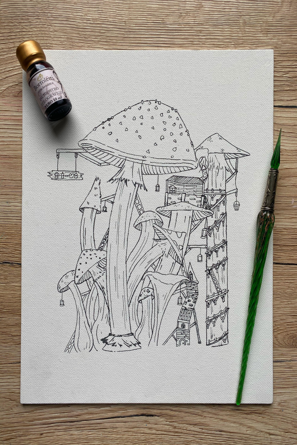 Magical mushroom forest