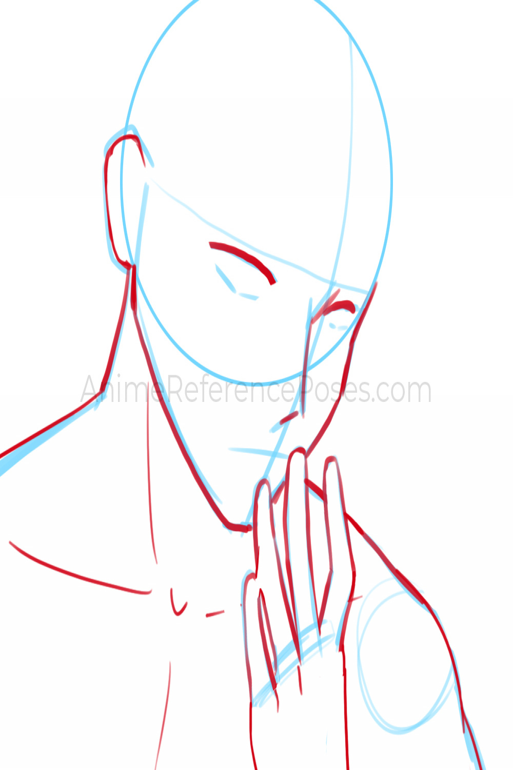 Male Anime Poses - Free Drawing References
