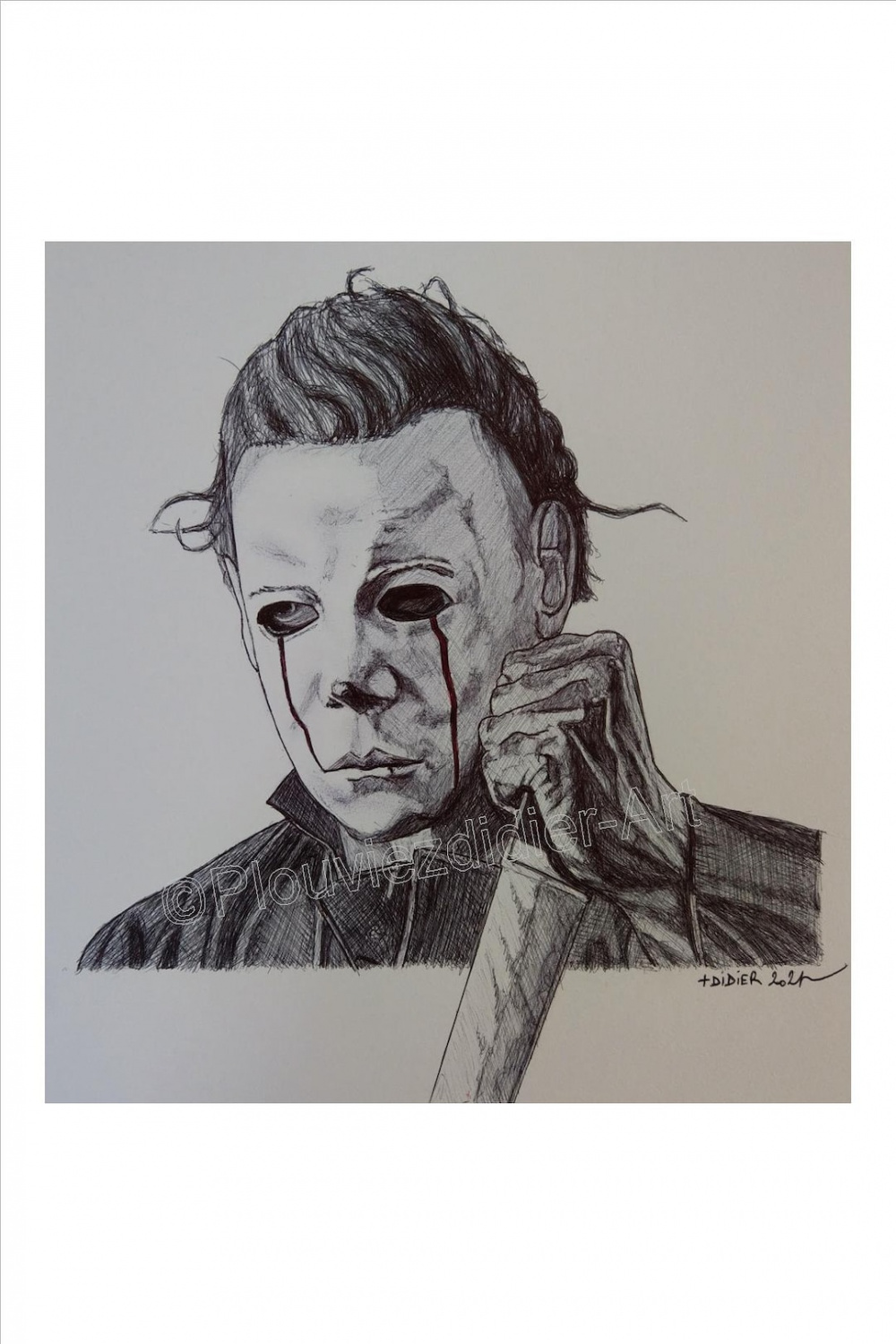 Michael Myers Halloween  Drawing print - Etsy