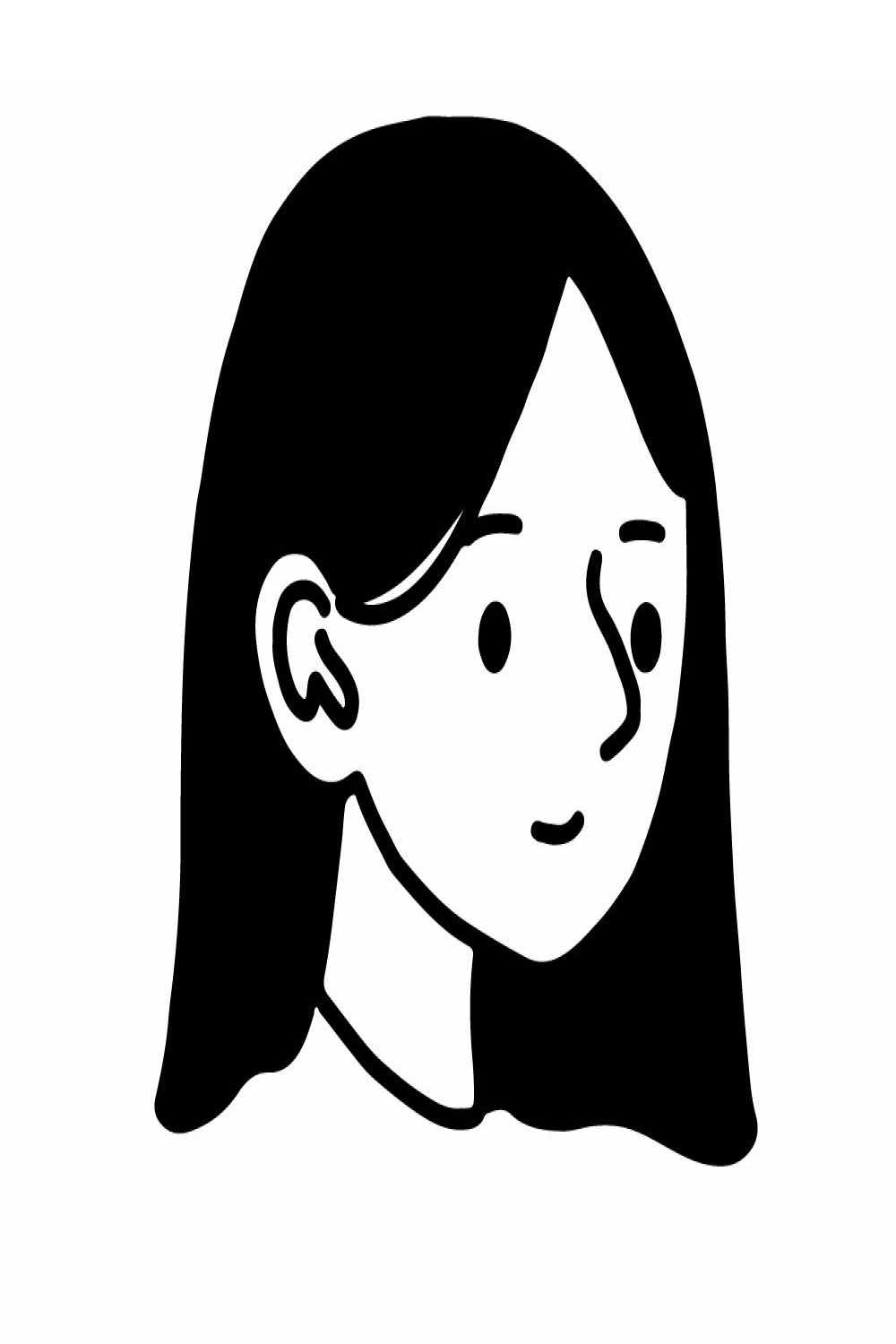 Minimal Avatar  Line art drawings, Illustration character design