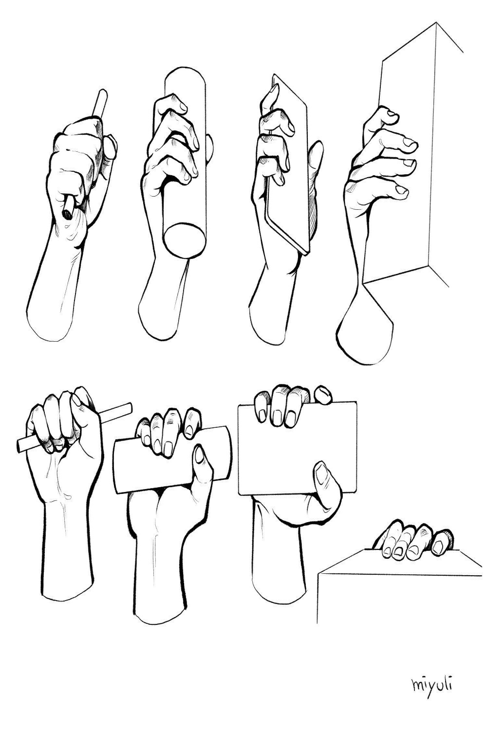 Miyuli on Twitter  Hand drawing reference, Drawing reference