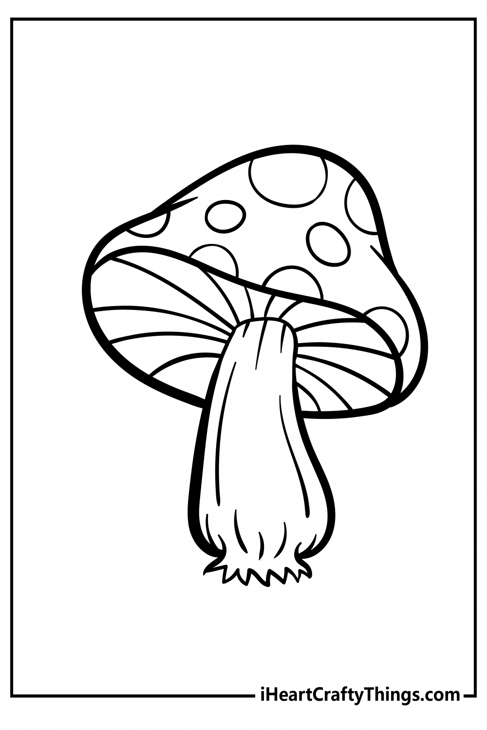 Mushroom Coloring Pages (% Free Printables)