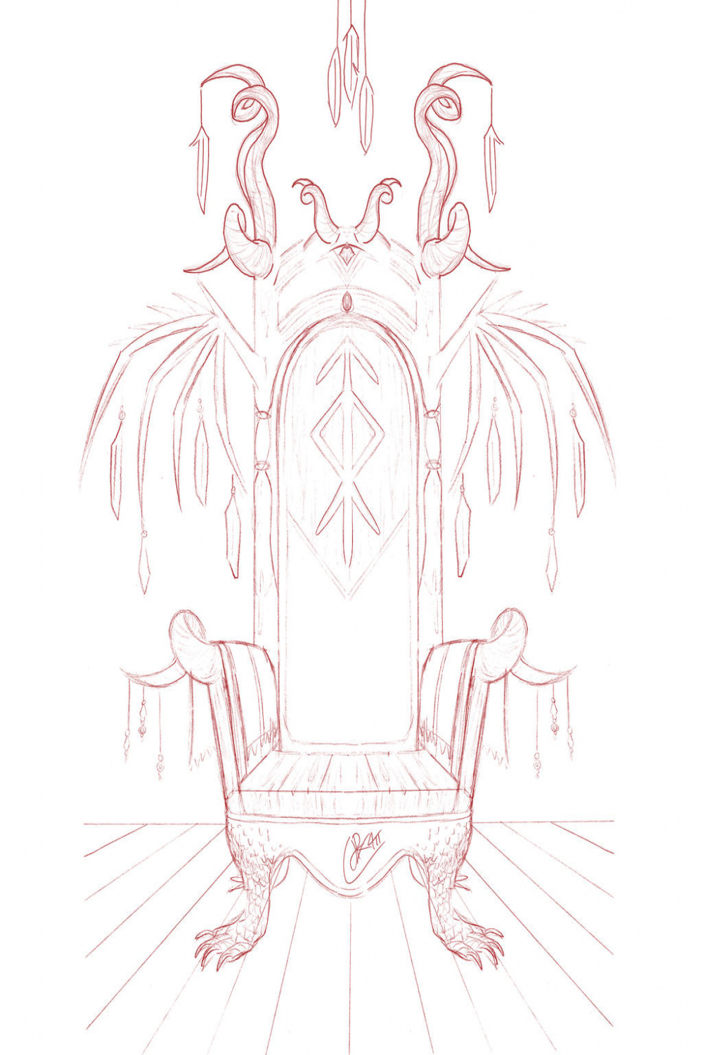 Nordic Fantasy Throne [Drawing Base] by MegumiBara on DeviantArt