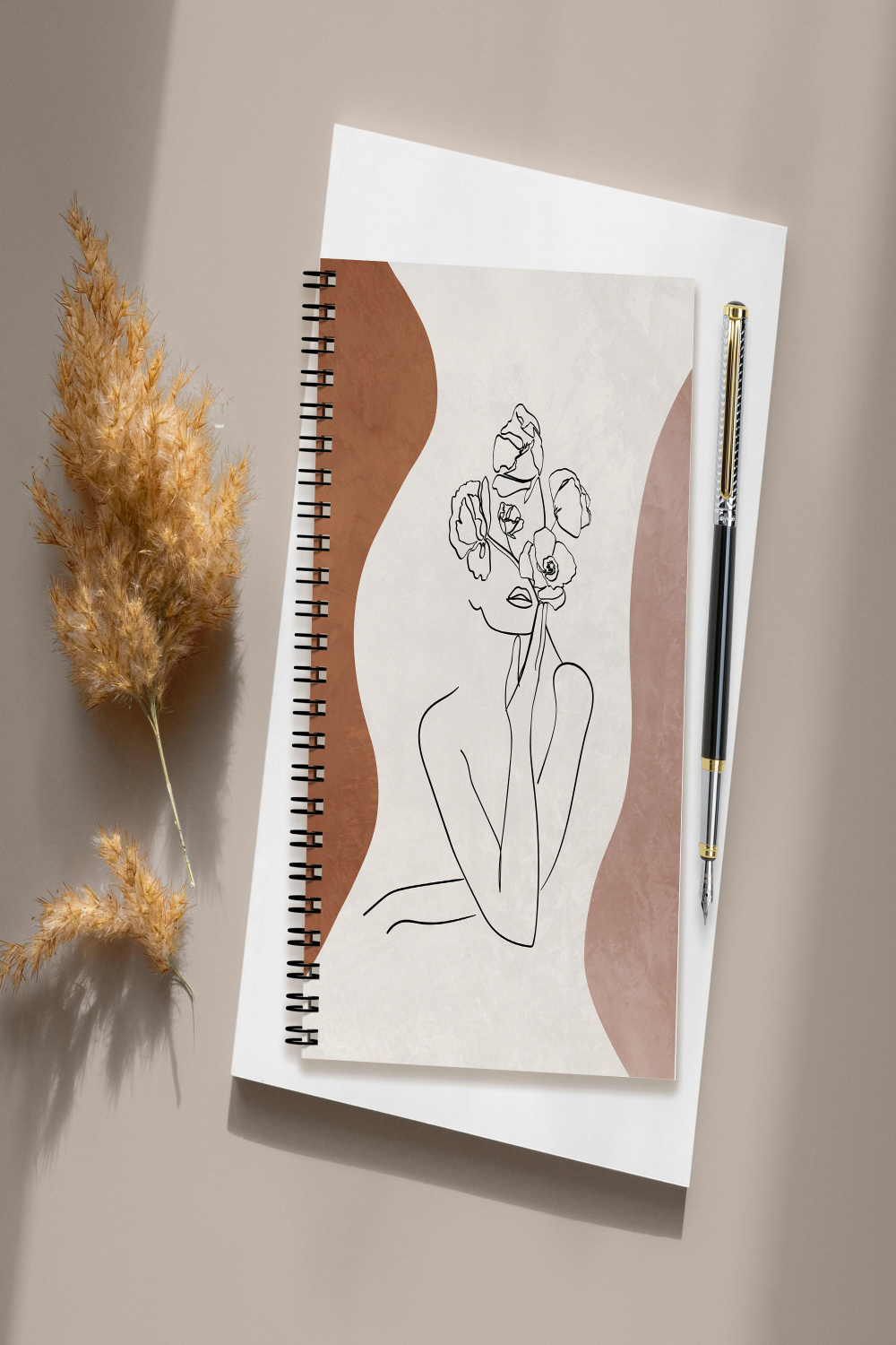 ONE LINE DRAWING Art Face Journal Minimalist Woman Line - Etsy UK