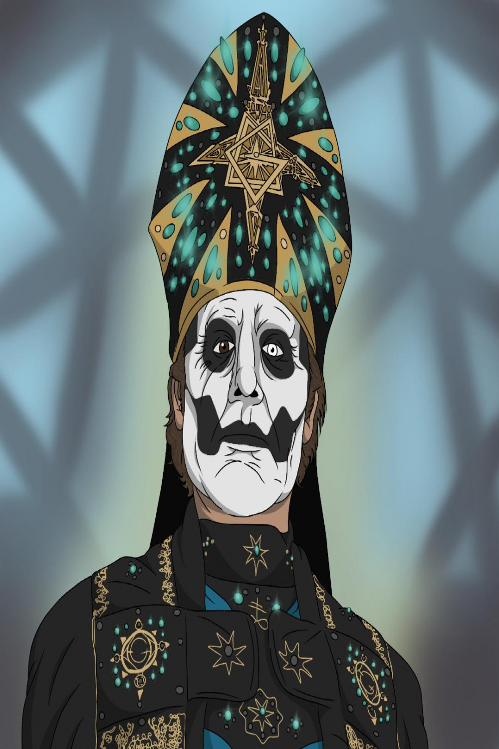 Papa Emeritus IV Drawing : r/Ghostbc