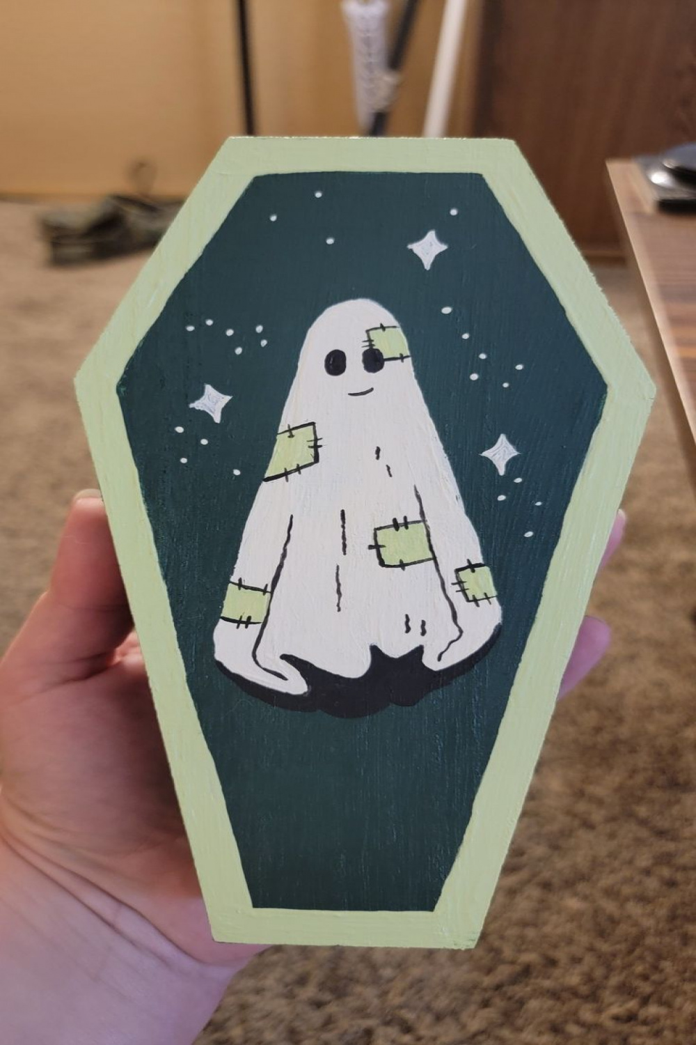 Patchwork poltergeist  Halloween folk art, Ghost tattoo, Sheet ghost