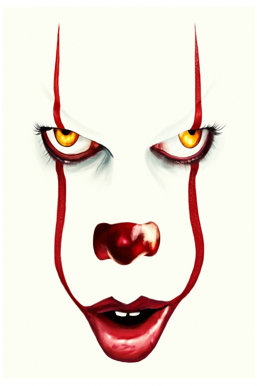 Pennywise Drawing  It Clown Drawing  It Chapter Two  Color