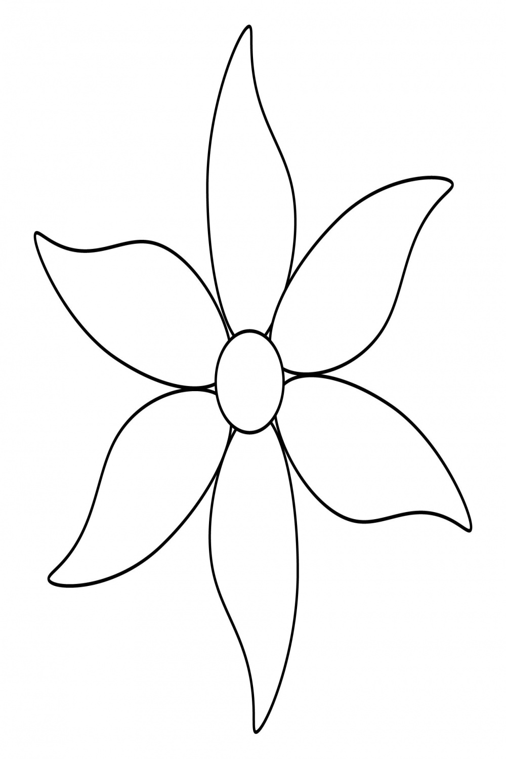 Petal Flower Template  Flower templates printable, Flower