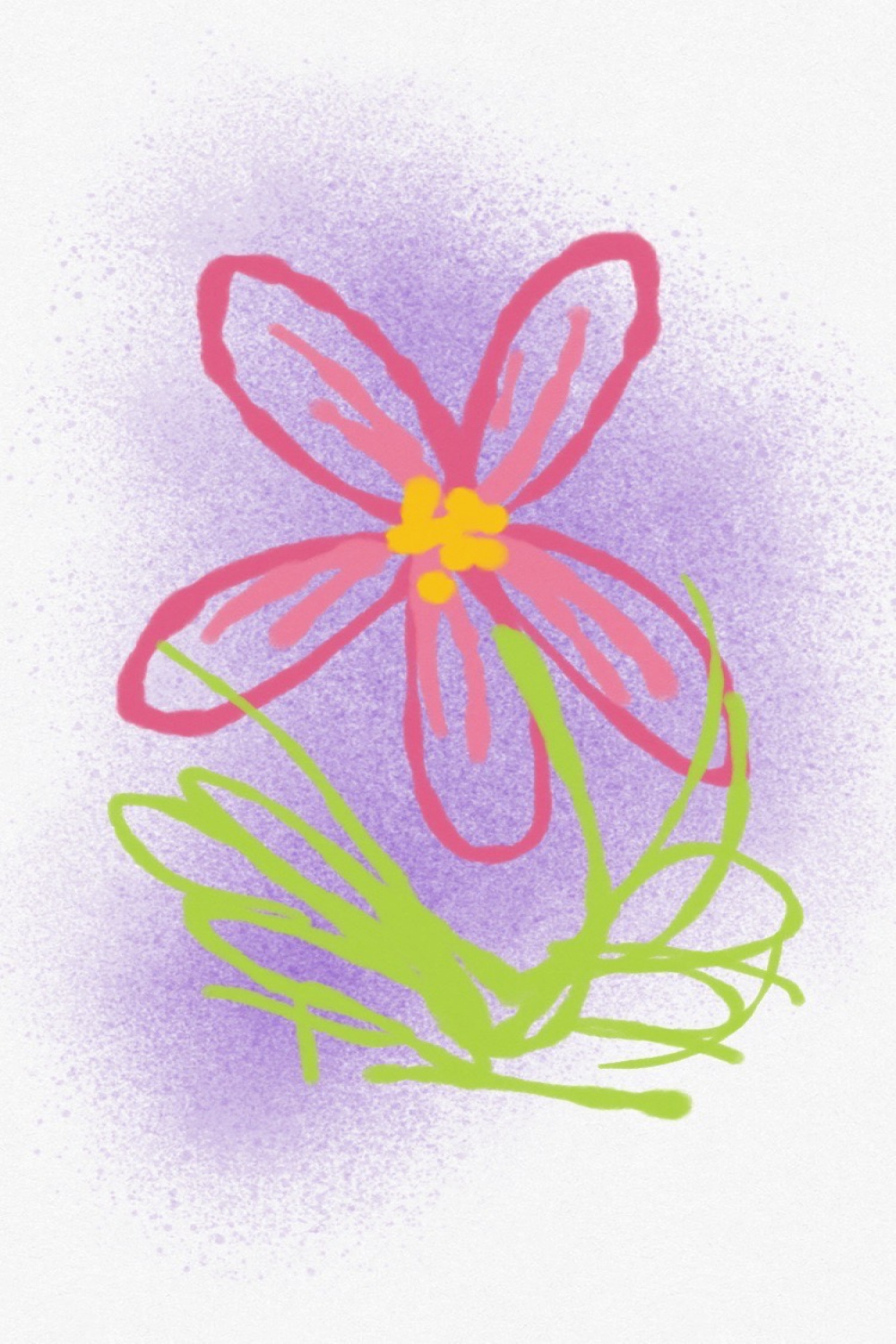 Phone finger painting: flower by SefiruTheMouse on DeviantArt