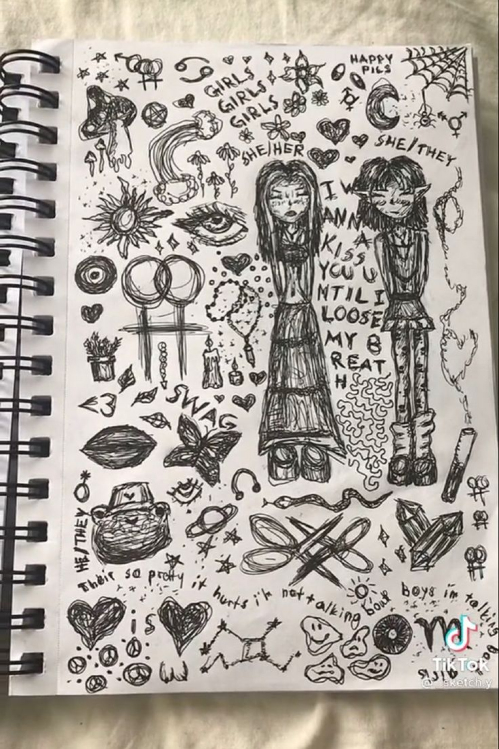 Pin by ✮ alice ✭ on beautiful trash  Book art drawings, Doodle