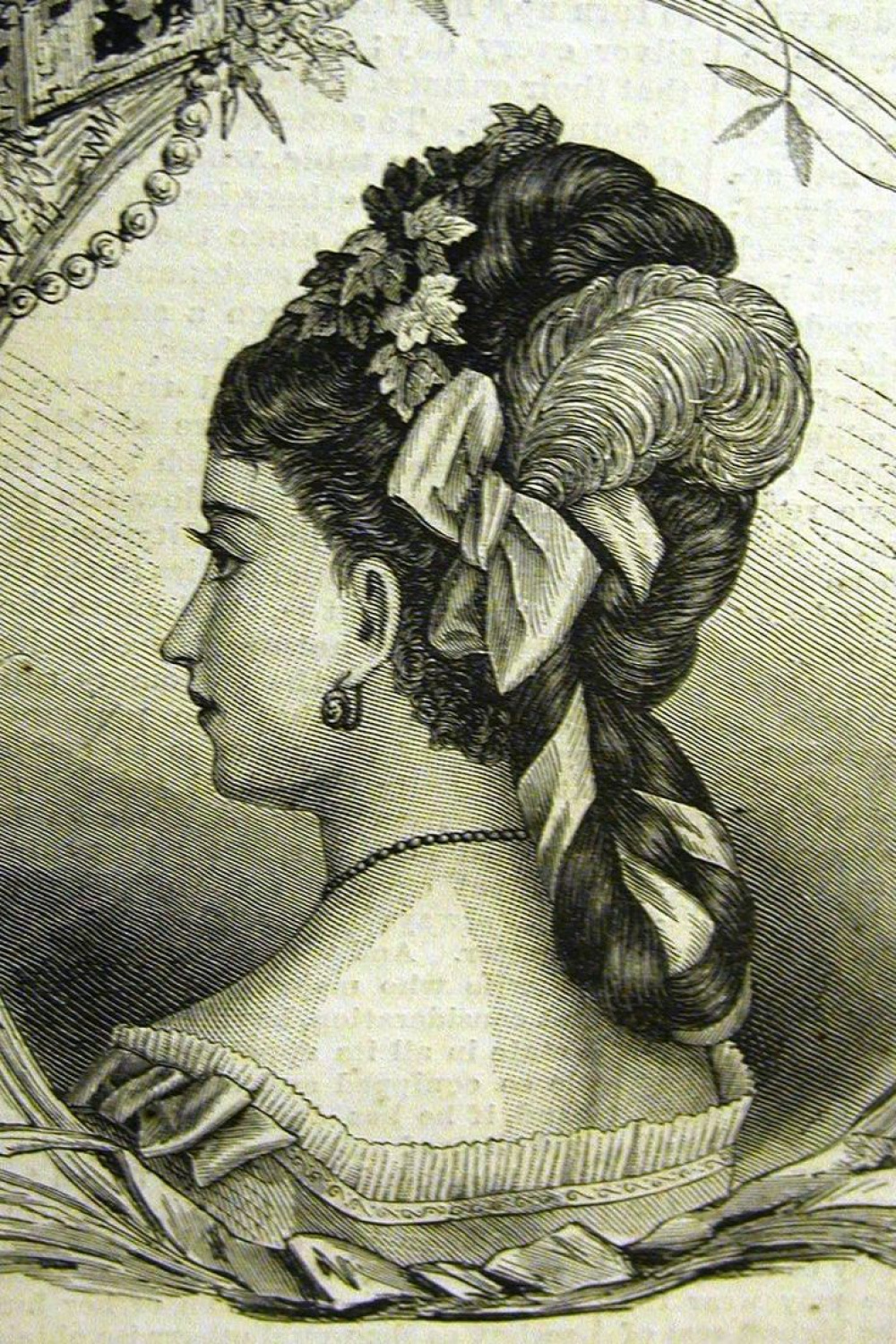 1800 Hair Drawing