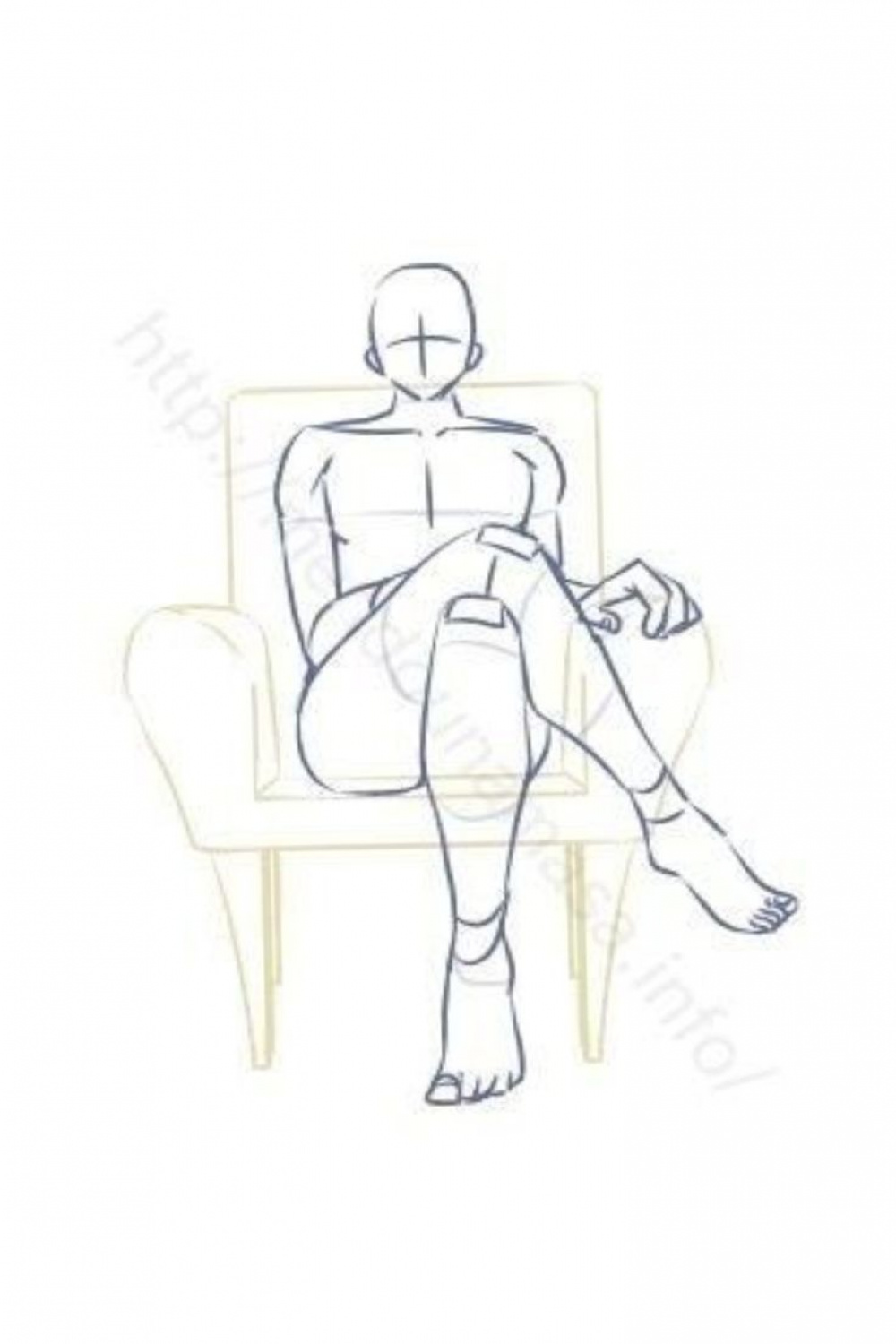 Body Base Drawing Pose Reference Sitting