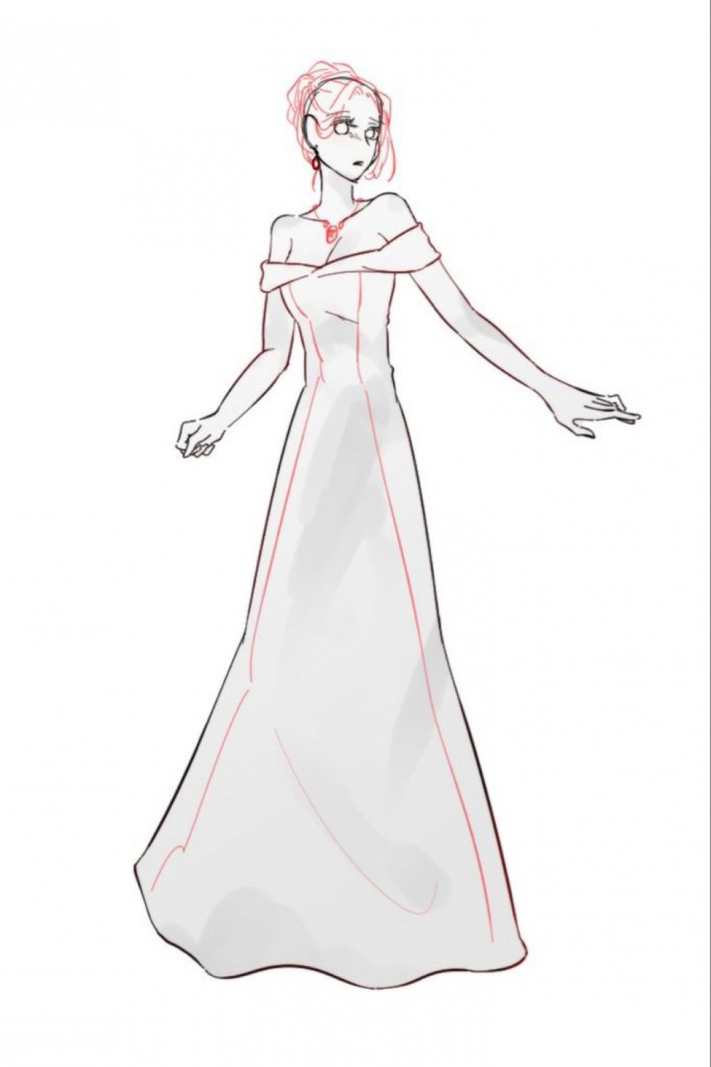 Pin by Jacob Villagomez on SET  in   Dress design drawing