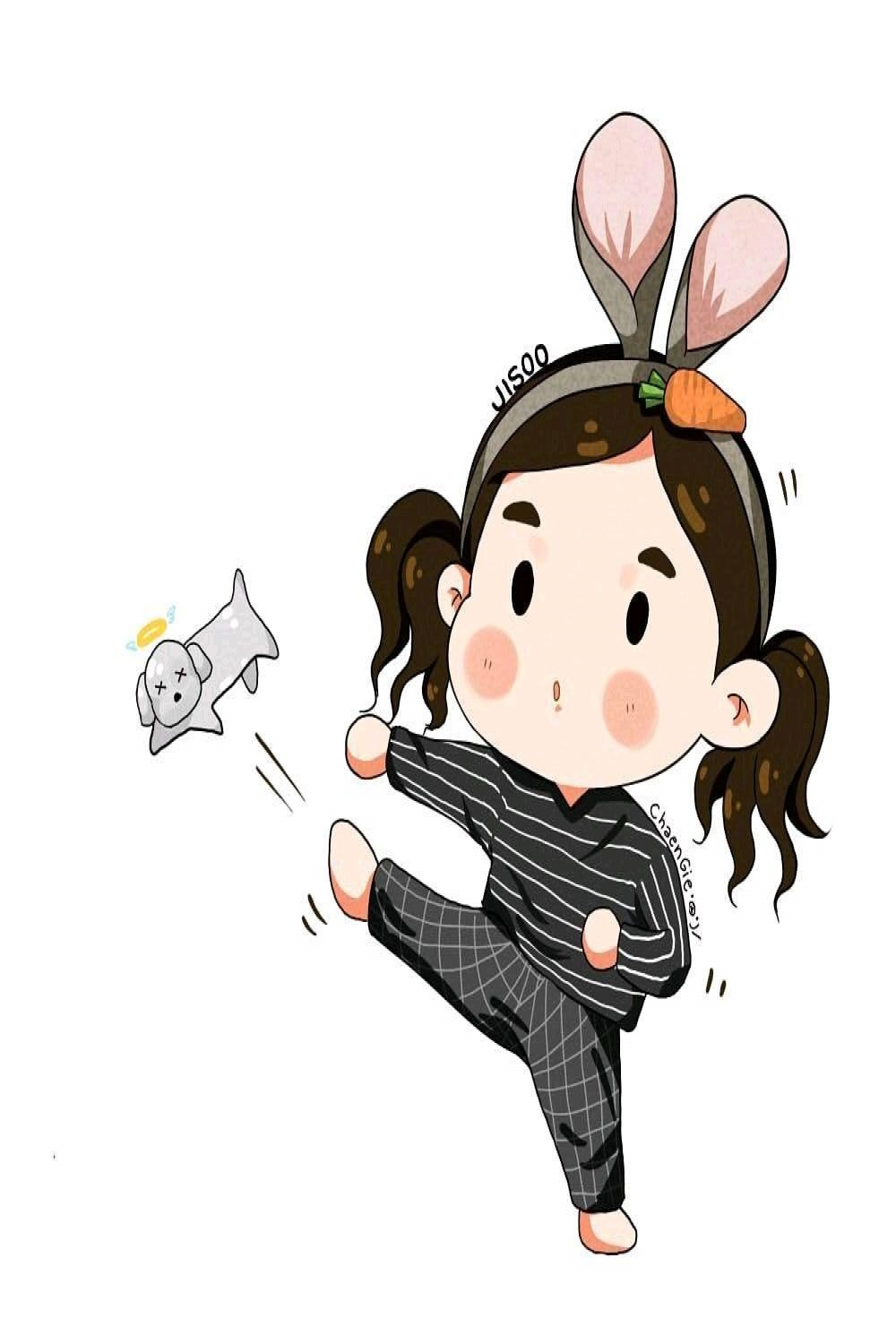 Pin by Jichuu on Jisoo & Jennie  Kitty, Fan art, Hello kitty