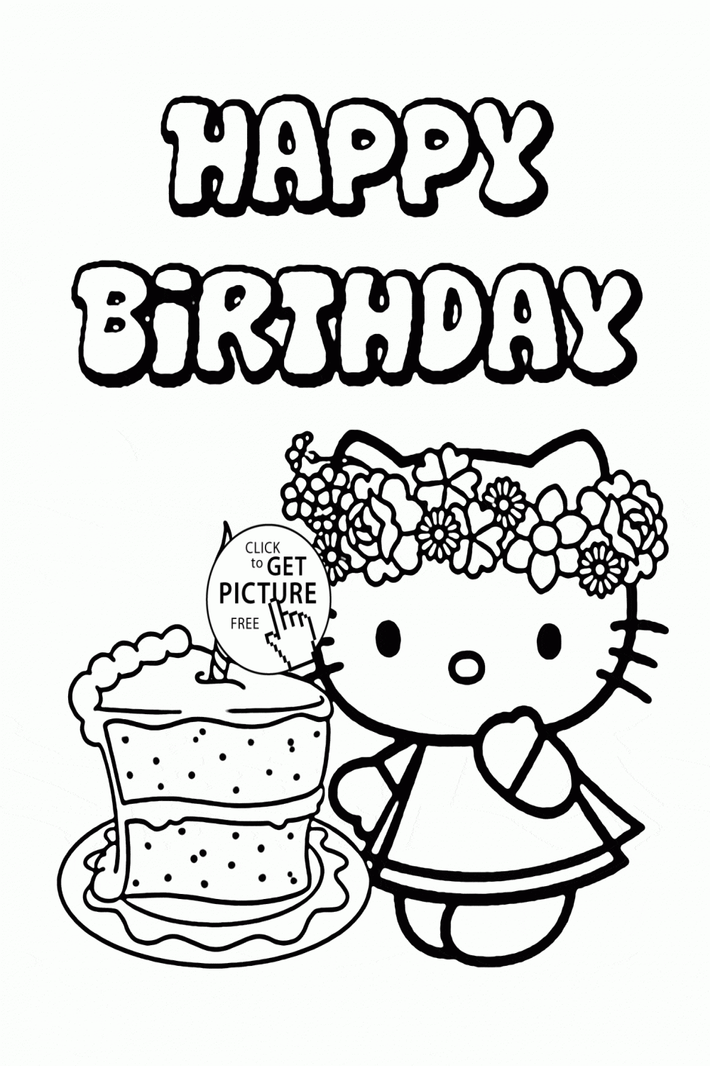 Pin on Birthday coloring pages