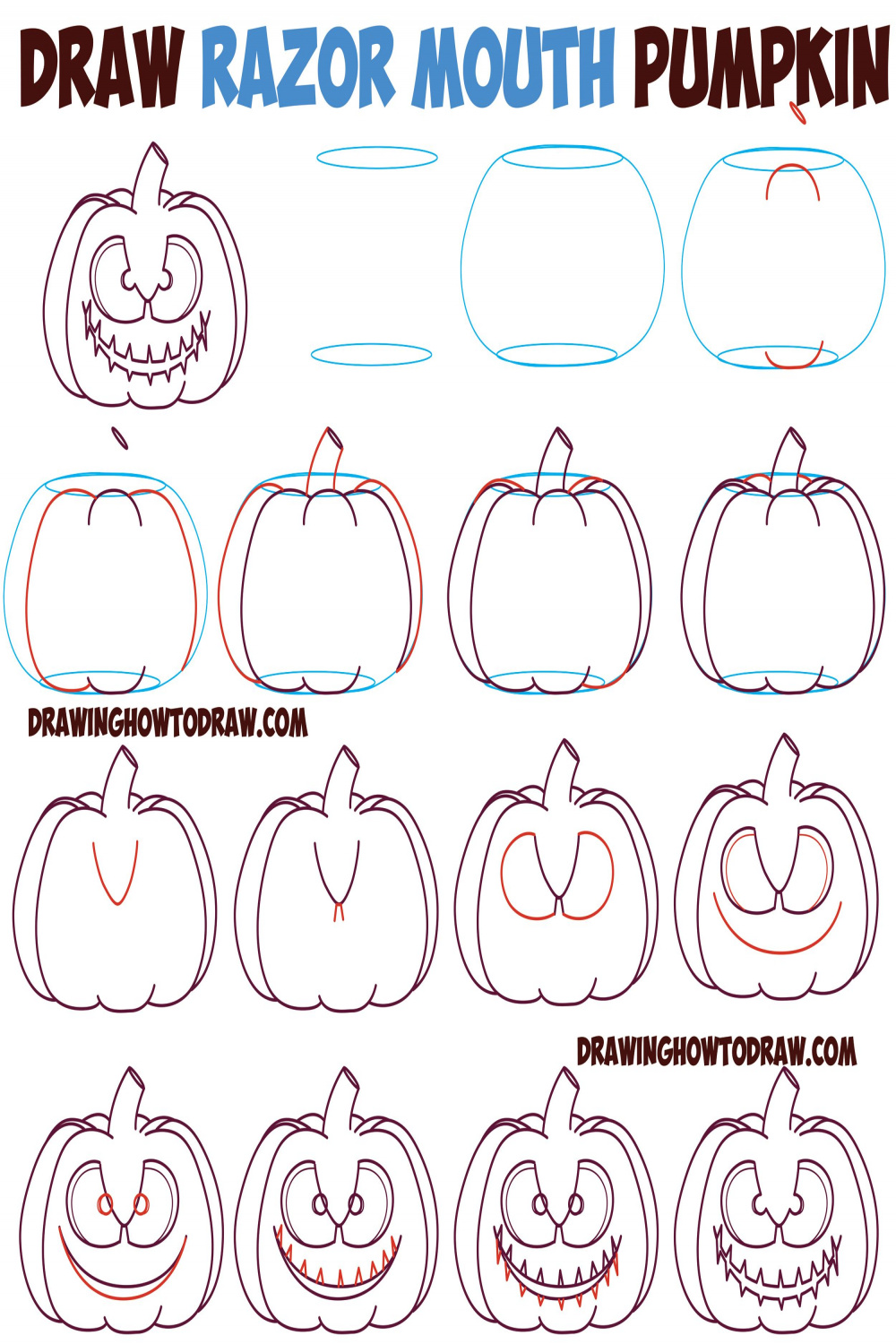 Pumpkin Head Drawing Reference