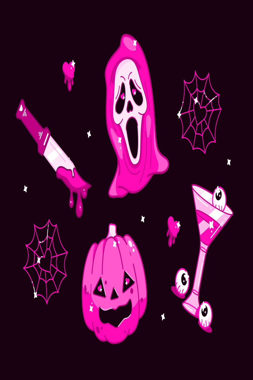 Pink doll set for Happy Halloween