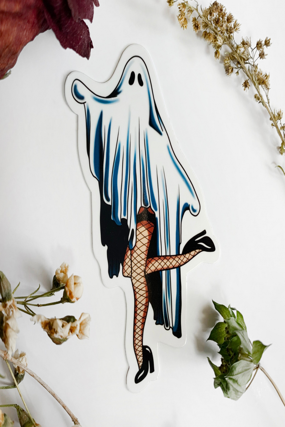 Pinup Ghost Sticker