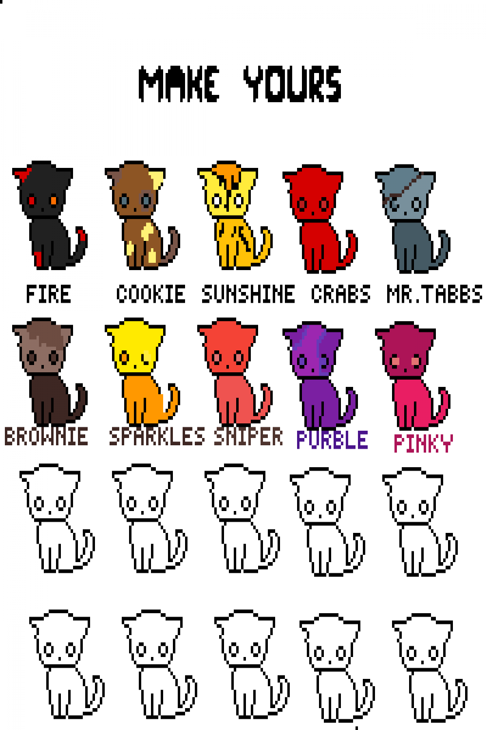Pixilart - THE CATS UwU by Girl-w