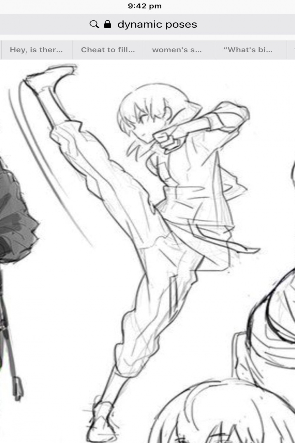 Pose reference kick  Sketch poses, Art reference, Art reference poses
