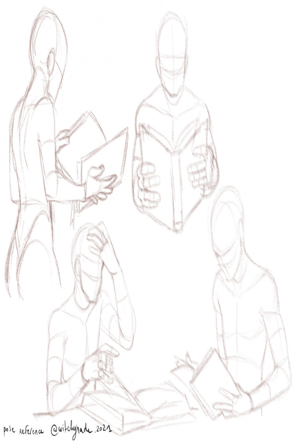 POSE REFERENCE] Reading # by Witchynade-shop on DeviantArt