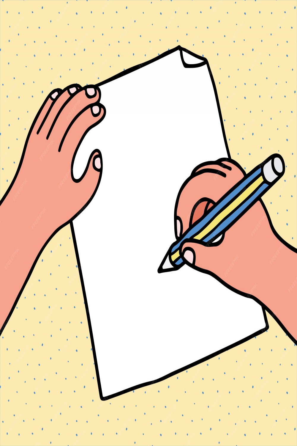 Premium Vector  Hand drawn vector illustration of hand write on