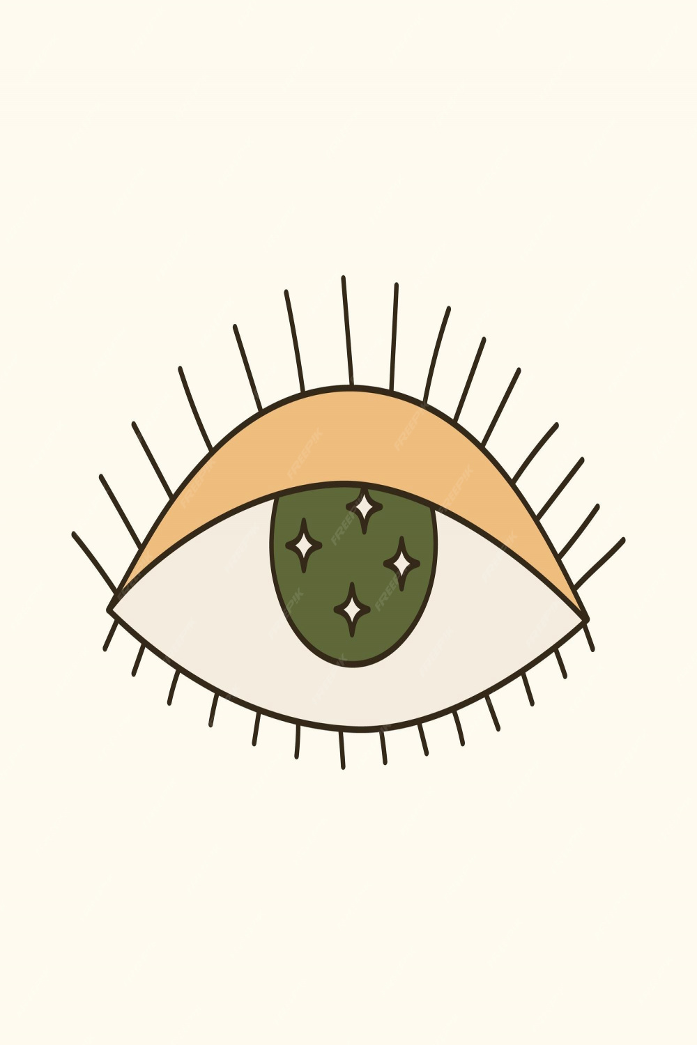 Premium Vector  Vector s psychedelic eye of providence with