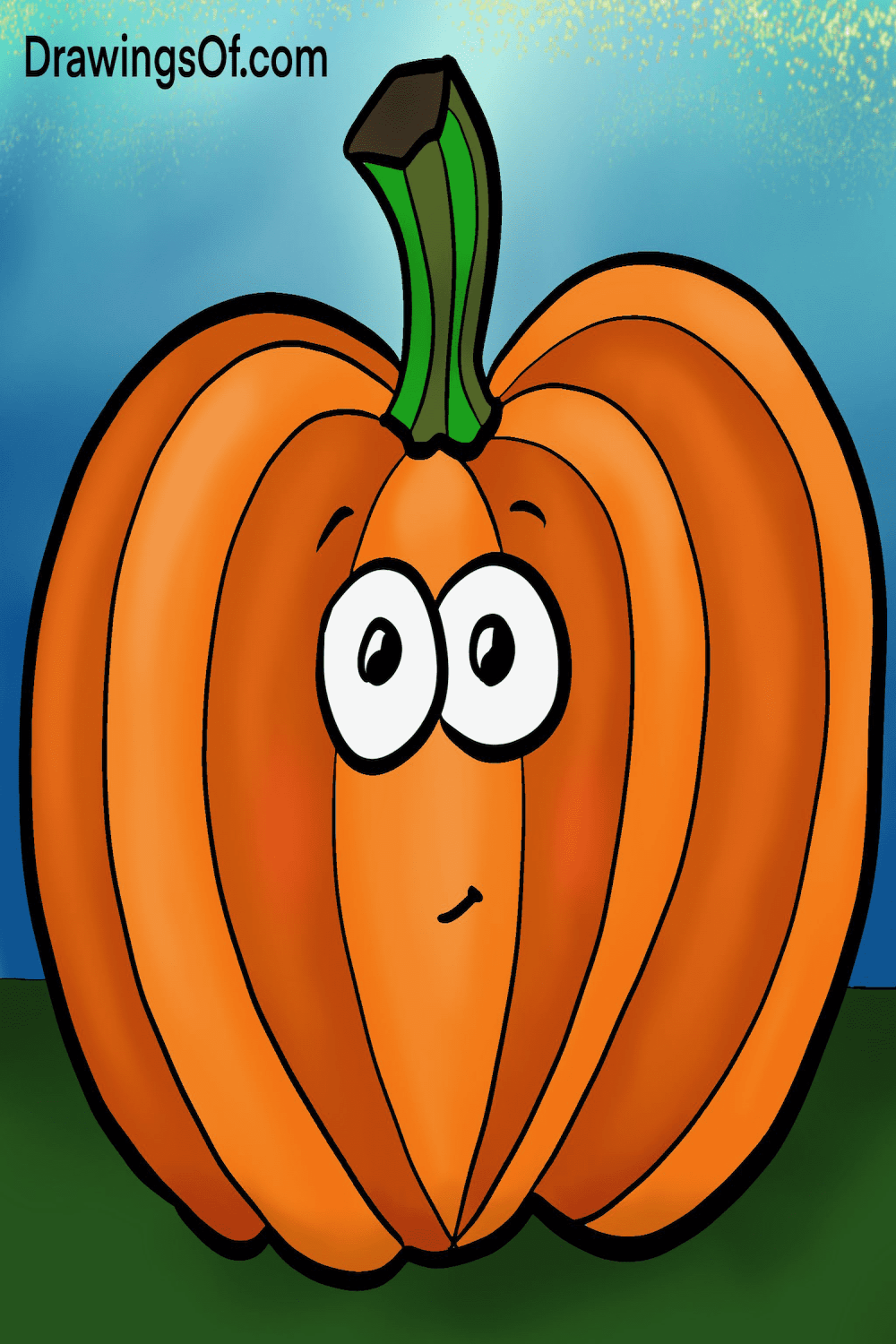 Pumpkin Drawing: Easy and Cute Cartoons - Drawings Of