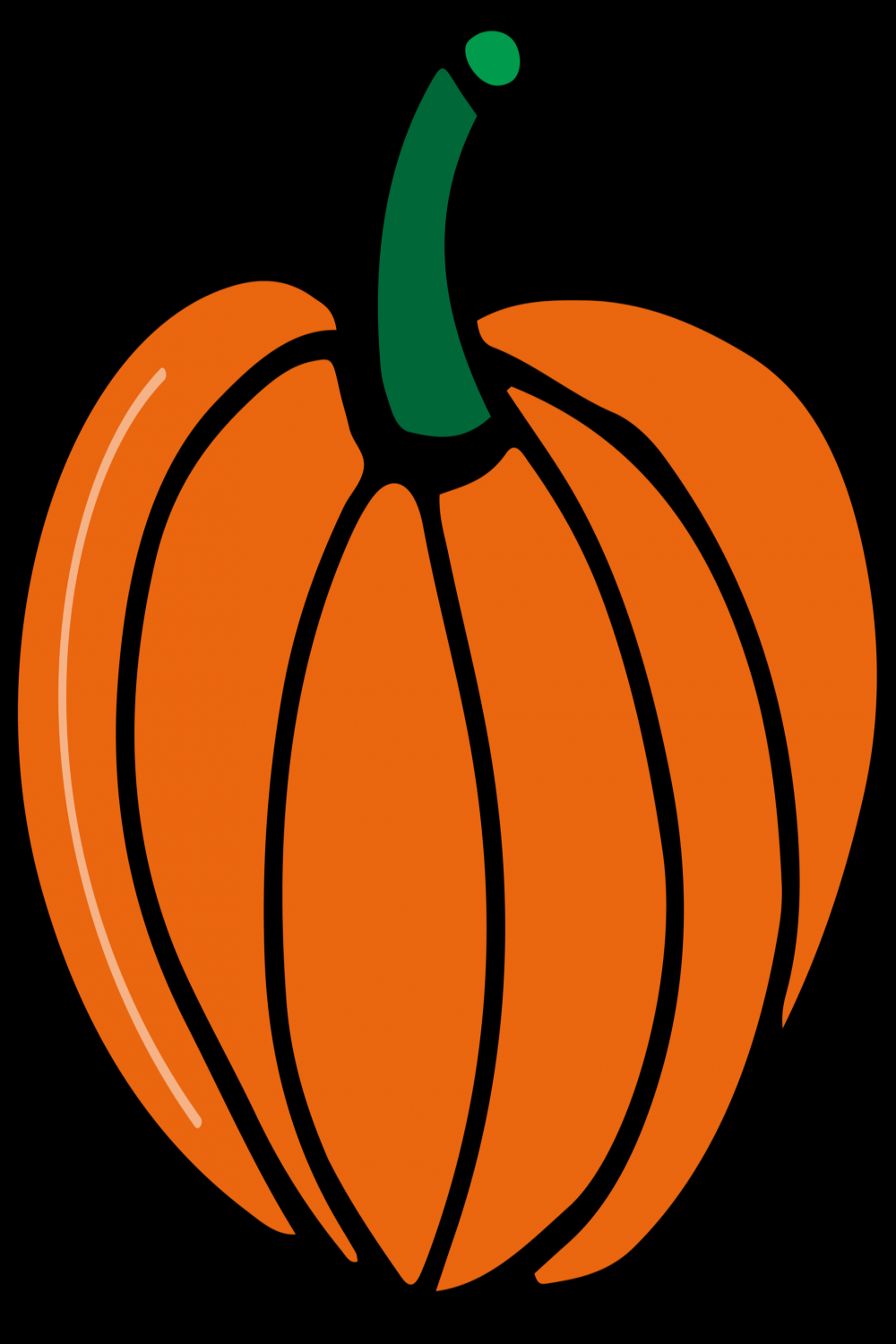 Pumpkin drawing isolated  PNG