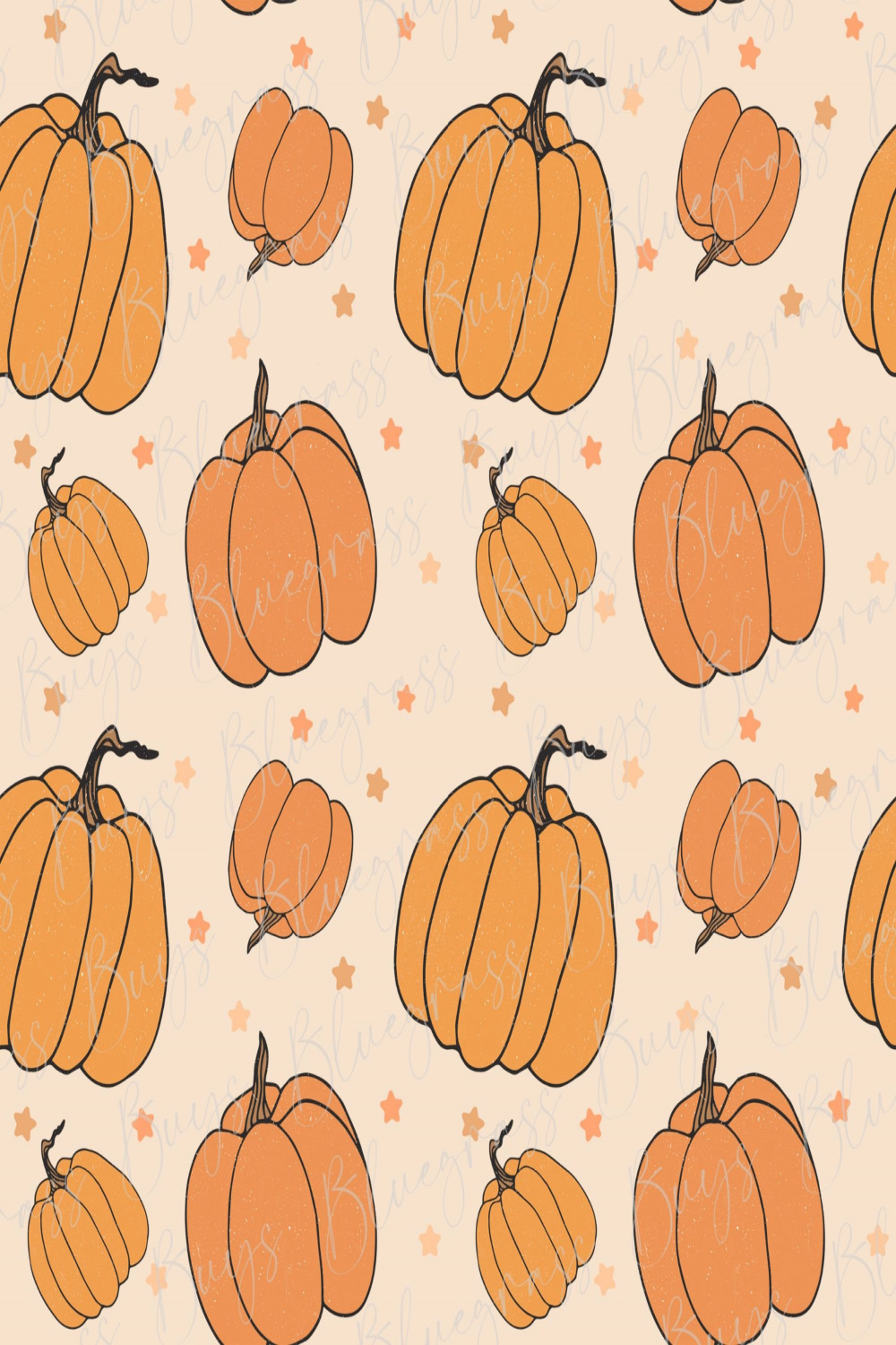 Pumpkin Seamless Pattern Hand Drawn Pumpkin Background - Etsy New