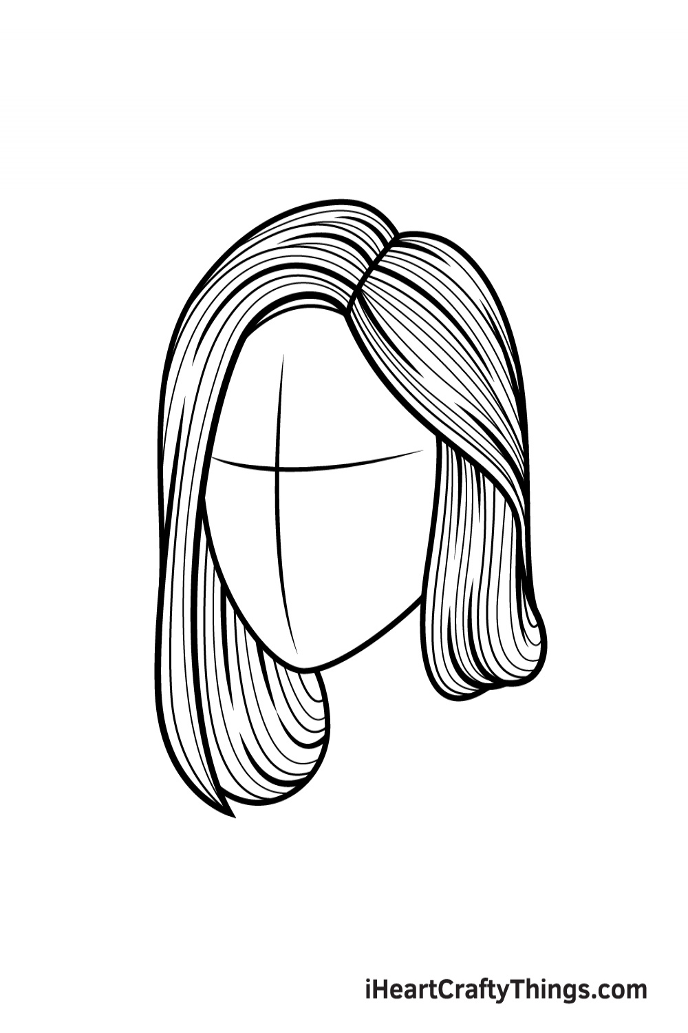 Realistic Hair Drawing - How To Draw Realistic Hair Step By Step